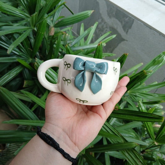 Teal Ribbon Mug