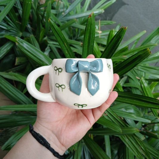 Teal Ribbon Mug
