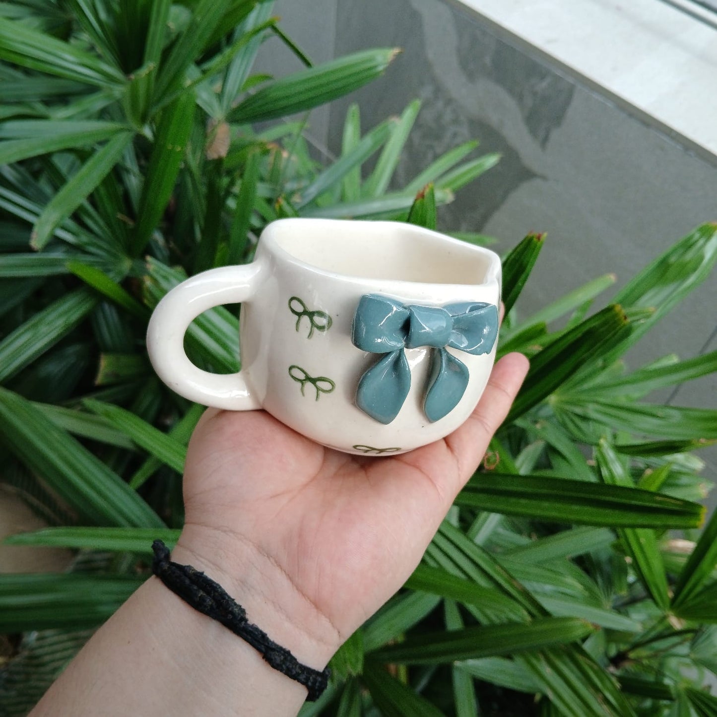 Teal Ribbon Mug