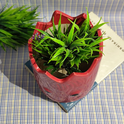 Happy Face Planter - Red