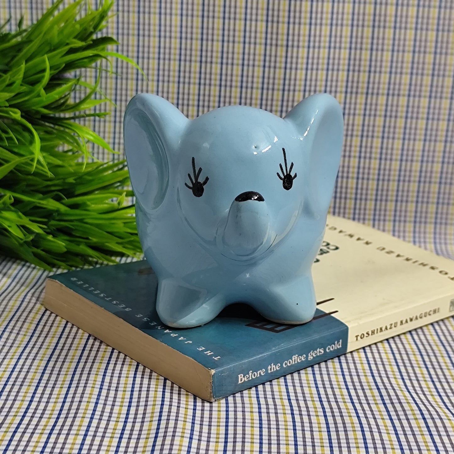 Mini Elephant Planter - Sky Blue
