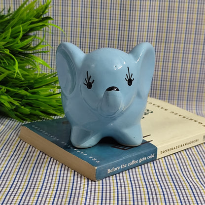 Mini Elephant Planter - Sky Blue