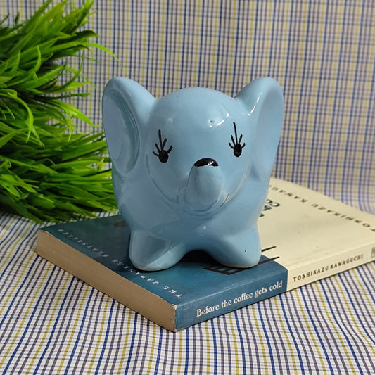 Mini Elephant Planter - Sky Blue