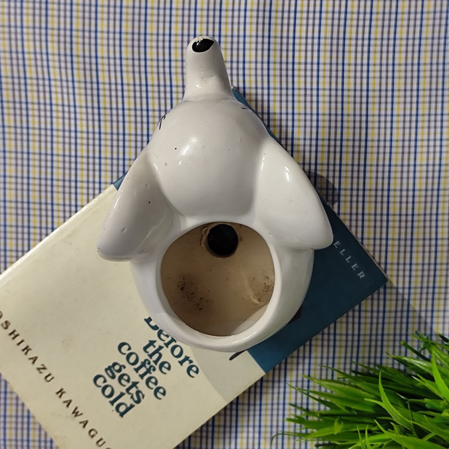 Mini Elephant Planter - White