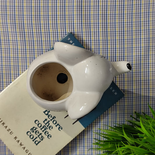Mini Elephant Planter - White