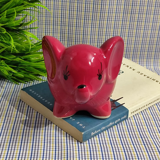Mini Elephant Planter - Red