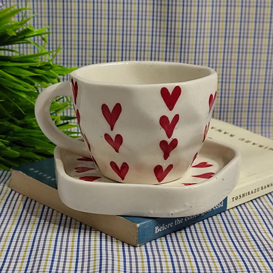 Hearts Cup and Saucer