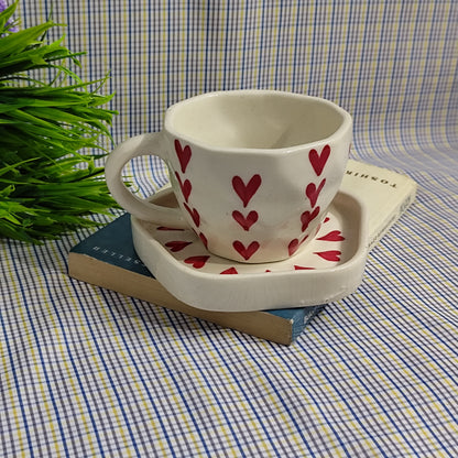 Hearts Cup and Saucer